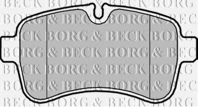 BORG & BECK bbp2034 -  Комплект тормозных колодок, дисковый тормоз